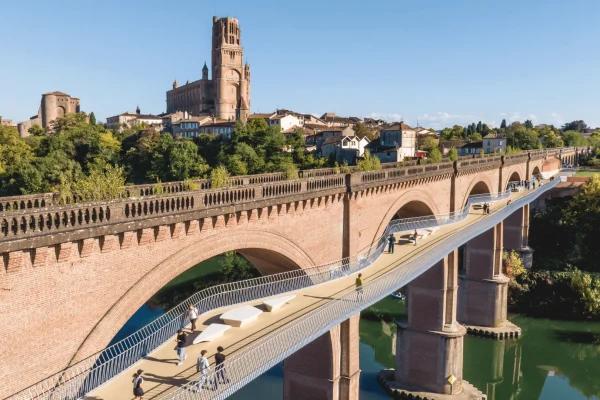 Albi : la passerelle piétonne confirme son succès au printemps 2026